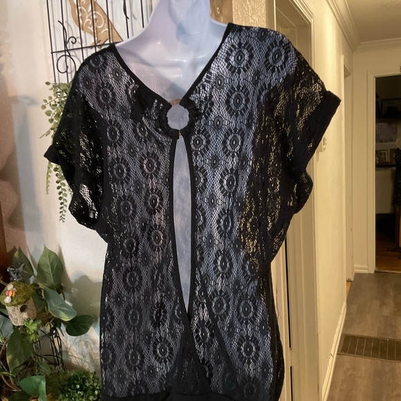 Torrid Black Lace Blouse - Picture 2 of 8